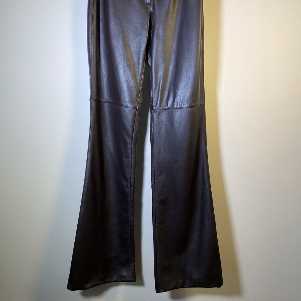 Genuine Leather Flared leg